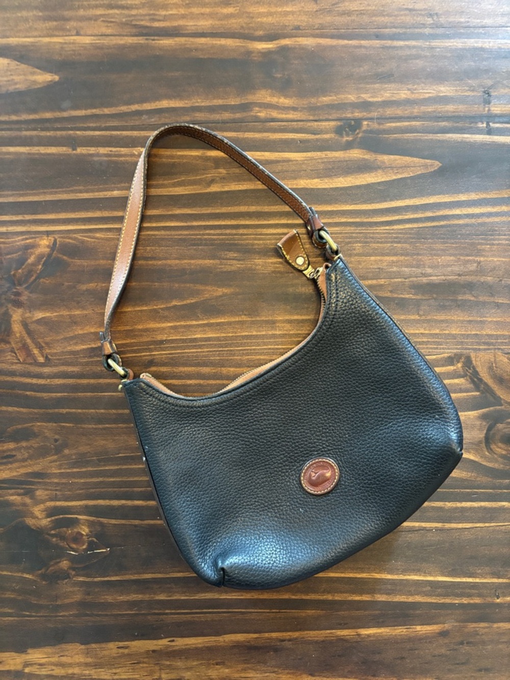 Vintage Dooney & Bourke handbag purse black brown